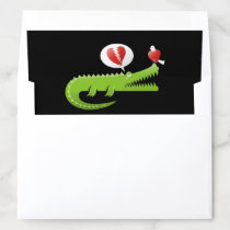 Alligator in Love Envelope Liner
