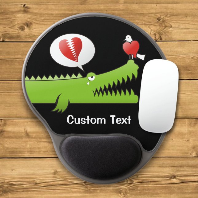 Alligator in Love Gel Mouse Pad (Creator Uploaded)