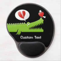 Alligator in Love Gel Mouse Pad