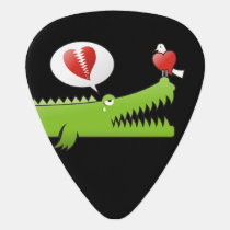 Alligator in Love Guitar Pick