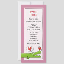 Alligator in Love Invitation