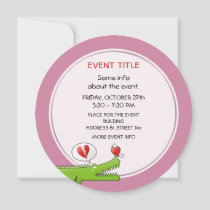 Alligator in Love Invitation