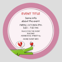 Alligator in Love Invitation