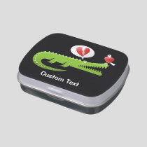 Alligator in Love Jelly Belly Candy Tin