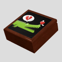 Alligator in Love Keepsake Box