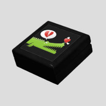 Alligator in Love Keepsake Box