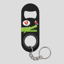 Alligator in Love Keychain Bottle Opener