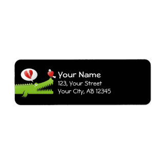 Alligator in Love Label