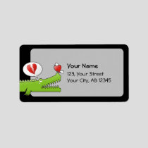 Alligator in Love Label