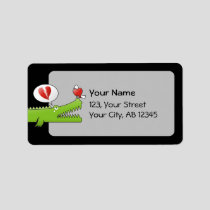 Alligator in Love Label