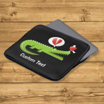 Alligator in Love Laptop Sleeve