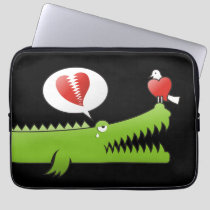 Alligator in Love Laptop Sleeve
