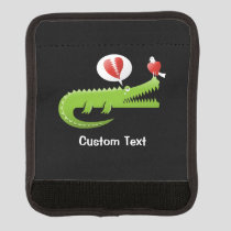 Alligator in Love Luggage Handle Wrap