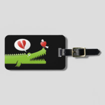 Alligator in Love Luggage Tag
