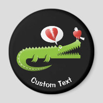 Alligator in Love Magnet