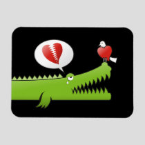 Alligator in Love Magnet