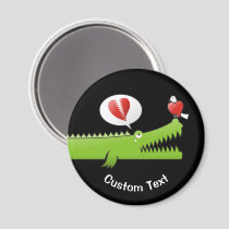 Alligator in Love Magnet