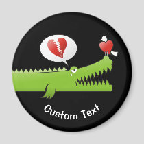 Alligator in Love Magnet