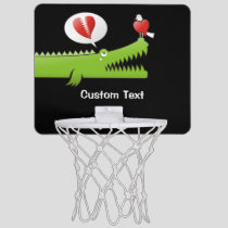 Alligator in Love Mini Basketball Hoop