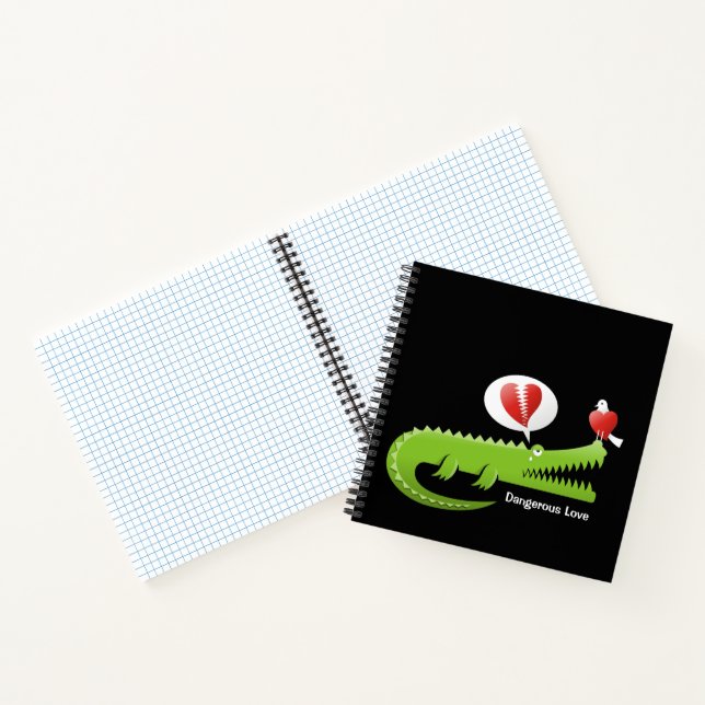 Alligator in Love Notebook (Inside)