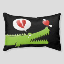 Alligator in Love Pet Bed