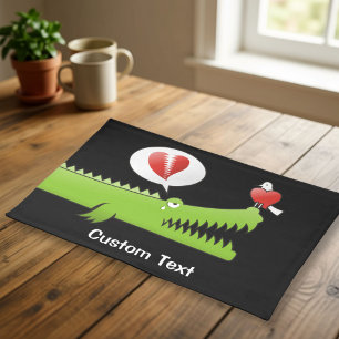 Alligator in Love Placemat