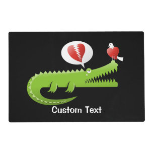 Alligator in Love Placemat