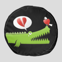 Alligator in Love Pouf