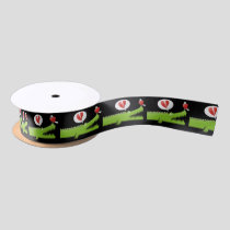 Alligator in Love Satin Ribbon