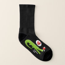 Alligator in Love Socks