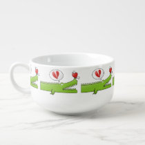 Alligator in Love Soup Mug