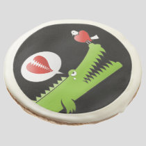Alligator in Love Sugar Cookie