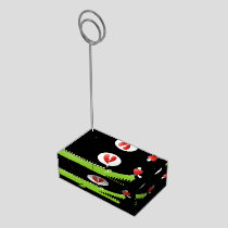 Alligator in Love Table Card Holder