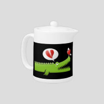 Alligator in Love Teapot