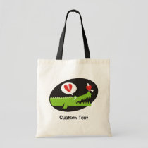 Alligator in Love Tote Bag