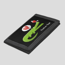 Alligator in Love Trifold Wallet