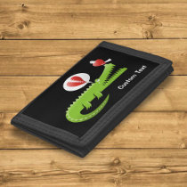 Alligator in Love Trifold Wallet