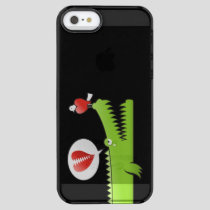 Alligator in Love Clear iPhone SE/5/5s Case