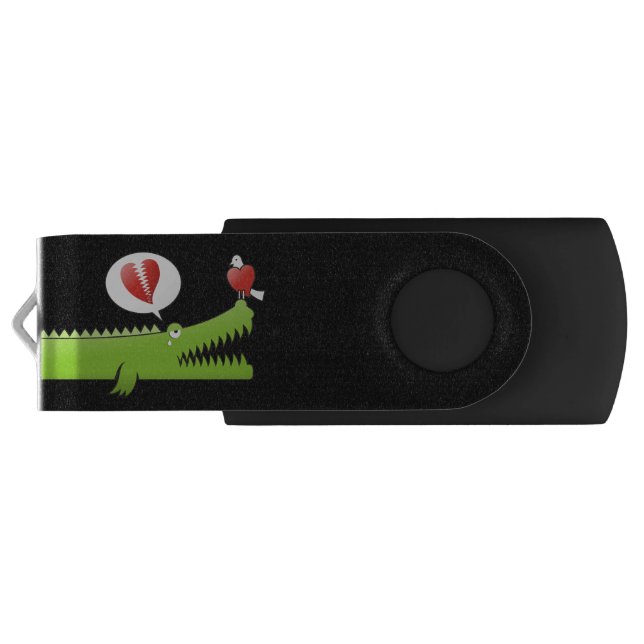 Alligator in Love USB Flash Drive (Back)