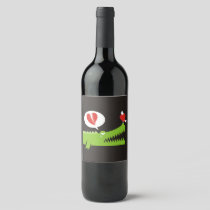 Alligator in Love Wine Label