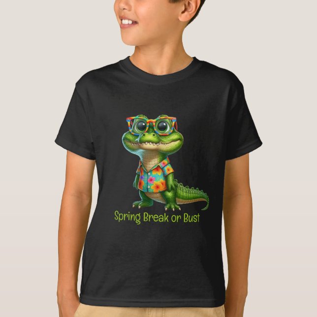 Alligator in Tropical Shirt  (Front)