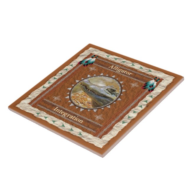Alligator-Integration Ceramic Tile (Side)