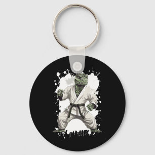 Alligator Karate Animal Fighter Judo  Keychain