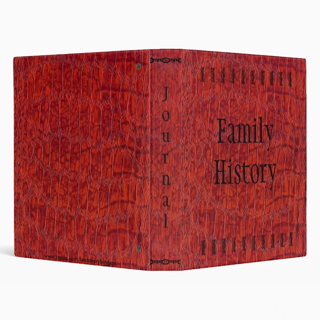 Alligator Leather Print Journal Avery Binder (Background)