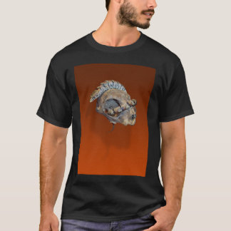 Alligator Lizard on a Cat Skull T-Shirt