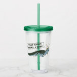 Alligator Loki Illustration Acrylic Tumbler