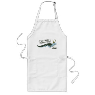 Alligator Loki Illustration Long Apron