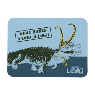 Alligator Loki Illustration Magnet