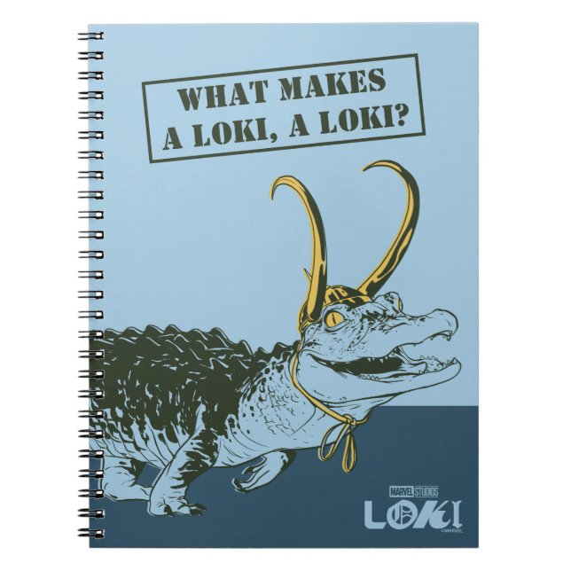 Alligator Loki Illustration Notebook (Front)