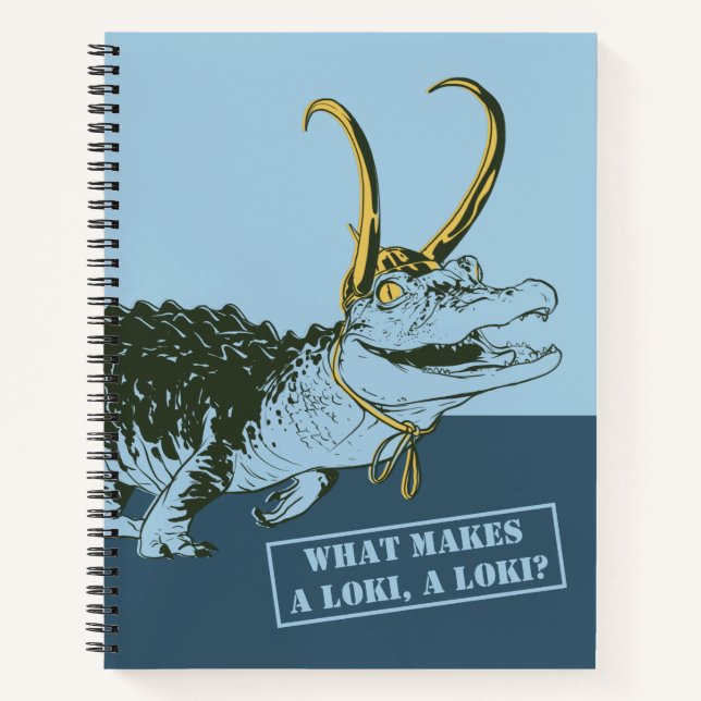 Alligator Loki Illustration Notebook (Front)